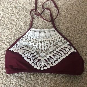 Halter bathing suit top